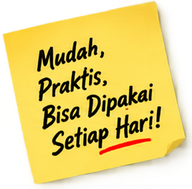 Mudah, praktis, bisa dipakai setiap hari!
